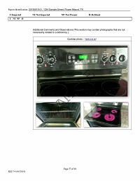 Home Inspection Appliances Report